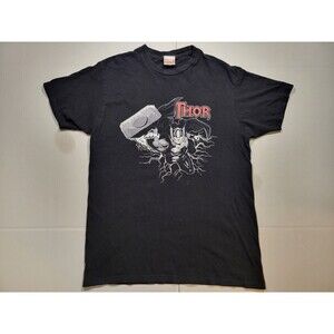 Marvel Fifth Sun Thor Thunder Grayscale Mens T-Shirt Size Medium